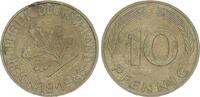 Deutschland 10 Pfennig 10Pf. J.383 Fehlprägung Stempeldrehung, ss -