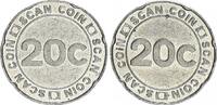 Deutschland 20 Cent Probe "Scan Coin" 20 Cent Probe Scan Coin für Münzautomaten vz -