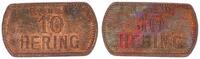 Berlin 10 Hering Messingmarke HERING K.D.W. Berlin -