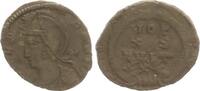 Antike / Römische Kaiserzeit / Urbs Roma Follis Bronze Urbs Roma, VOT XX MVLT XXX im Kranz -