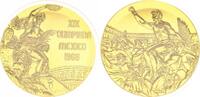 Deutschland - Olympia Medaille Bronzemedaille vergoldet Bronzemedaille Olympiade 1968 Mexico - spätere Prägung -