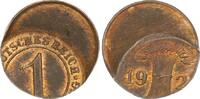 Deutschland / Weimar 1 Pfennig Weimar 1 Pfennig 192- Fehlprägung: 40% dezentriert -