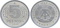 Deutsche Demokratische Republik - DDR 5 Pfennig mit Expertise Paproth 5 Pfennig DDR 1982 A matt - mit Gutachten Erich Paproth -