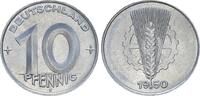 Deutsche Demokratische Republik - DDR 10 Pfennig mit Gutachten 10 Pfennig DDR 1950 E mit Expertise Erich Paproth - selten gute Prägung -