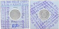 Deutsche Demokratische Republik - DDR 5 Pfennig mit Gutachten Paproth 5 Pfennig DDR 1982 A matt - Prägefrisch - mit Expertise Erich Paproth -