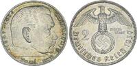 Third Reich - Deutschland, Drittes Reich 2 Mark 3. Reich 2 Reichsmark Hindenburg 1939 A -