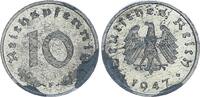 Deutschland unter alliierter Besetzung 10 Pfennig Alliierte Besetzung 10 Pfennig 1947 F - Erstabschlag - Prooflike -