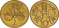 Deutschland - BRD 10 DM Probe BRD 10 DM Probe von Victor Huster zu J. 471 in Messing 1999 Grundgesetz -