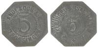 Trossingen 5 Pfennig Trossingen, Wertmarke der Fa. Ands Koch A.G. zu 5 Pfennig -