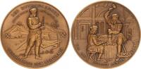 Geschichte des Bergbaus Medaille Bronze Geschichte des Bergbaus - Der Ruthengänger - Das ich Ausbeut Münzen kann -
