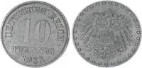 Deutschland / Kaiserreich  Kaiserreich 10 Pfennig 1922 E vz
