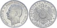Deutsches Kaiserreich - Baden 3 Mark Probe Fehlprägung Kaiserreich Probe Baden Aluminium mit dünnem Kupferkern - doppelt geprägt -