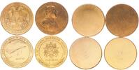 Russland 6 große Medaillen 6 große Medaillen 4 x Messing 50mm, 2x Bronze 60mm -