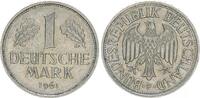 Deutschland - BRD 1 Mark 1 DM Kursmünze 1961 F Kursmünze -