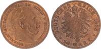 Deutschland / Kaiserreich 10 Mark Fehlprägung Preußen 10 Mark 1888 Wilhelm I. Probeprägung in Kupfer/50 Grad Stempeldrehung -