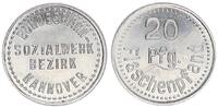 Hannover Marke Flaschenpfand Hannover Bundesbahnsozialwerk Bezirk Hannover , 20 Pfennig Flaschenpfand -
