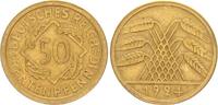 Deutschland 50 Rentenpfennig Fehlprägung 50 Pfennig 1924 Fehlprägung ohne Münzzeichen -
