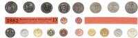 Deutschland / BRD / Kurssätze 1Pf. bis 5 DM BRD Kurssatz Einzelplatte 1982 D Stempelglanz -