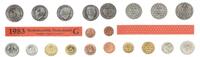Deutschland / BRD / Kurssätze 1Pf. bis 5 DM BRD Kurssatz Einzelplatte 1983 G Stempelglanz -