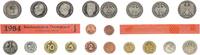Deutschland / BRD / Kurssätze 1Pf. bis 5 DM BRD Kurssatz Einzelplatte 1984 J Stempelglanz -