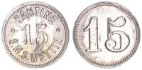 Deutschland / SMS Wettin 15 Pfennig Schiffsgeld SMS Wettin 15 Pfennig Zink,vernickelt Kantinengeld -