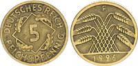 Deutschland / Weimar 5 Pfennig Weimar 5 Pfennig 1926 F seltenes Mzz.* ss+ -