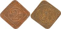 Nebengebiete / Gent 2 Franken Gent offizielles Notgeld 2 Franken 1915 -