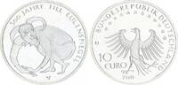 Deutschland 10 Euro Probe oder Rondenverwechslung Probe oder Rondenverwechslung 10 Euro Eulenspiegel in Silber 2011 D -
