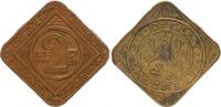 Deutsche Nebengebiete - Gent - Belgien 2 Franken 2 Frank 1915 Gent - offizielles Notgeld Belgien (2) -