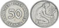 Deutschland 50 Pfennig BDL Bank d. Länder 50 Pfennig 1949 F Fehlprägung Rand glatt -