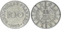 Nebengebiete / Saarland 100 Franken BRD Saarland 100 Franken 1955 -