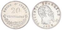 20 Centesimi 1863 Italien-Königreich Vittorio Emanuele II 1861-1878 ss