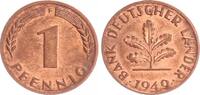 Deutschland 1 Pfennig 1 Pfennig Bank deutscher Länder 1949 F -