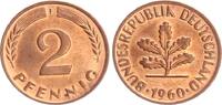 Deutschland 2 Pfennig 2 Pfennig 1960 F -