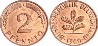 Deutschland 2 Pfennig 2 Pfennig 1960 F -