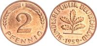 Deutschland 2 Pfennig 2 Pfennig 1959 F -
