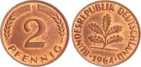 Deutschland 2 Pfennig 2 Pfennig 1964 D -
