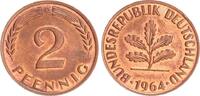 Deutschland 2 Pfennig 2 Pfennig 1964 D -