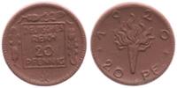 Kaiserreich / Probe 20 Pfennig Probe Probe für ein 20 Pfennig Kaiserreich Einführung der Porzellanwährung prägefrisch -