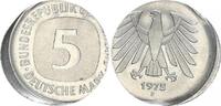 Deutschland / Bundesrepublik 5 Mark Fehlprägung auf 2 Mark Ronde 5 DM Kursmünze 1975 F Fehlprägung auf 2 Mark ohne Randschrift, prfr. -