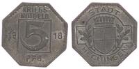 Hechingen - Kriegsnotgeld 5 Pfennig Kriegsmünze 5 Pfennig Kriegsmünze Stadt Hechingen , Kriegsnotgeld 1918 -