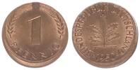 Deutschland 1 Pfennig 15% dezentriert BRD 1 Pfennig 1950 G Fehlprägung: 15% dezentriert -