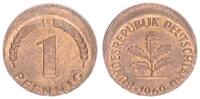 Deutschland 1 Pfennig 15% dezentriert BRD 1 Pfennig 1969 G Fehlprägung: 15% dezentriert -