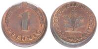 Deutschland 1 Pfennig 10% dezentriert BRD 1 Pfennig 1969 G Fehlprägung: 10% dezentriert -
