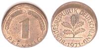 Deutschland 1 Pfennig 15% dezentriert BRD 1 Pfennig 1971 J Fehlprägung: 15% dezentriert -