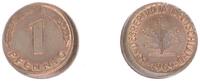 Deutschland 1 Pfennig 10% dezentriert BRD 1 Pfennig 1969 G Fehlprägung: 10% dezentriert -