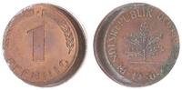 Deutschland 1 Pfennig 15% dezentriert BRD 1 Pfennig 1950 J Fehlprägung: 15% dezentriert -