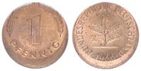 Deutschland 1 Pfennig 15% dezentriert BRD 1 Pfennig 1966 G Fehlprägung: 15% dezentriert -