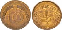 Deutschland 10 Pfennig dezentriert BRD 10 Pfennig 1970 J Fehlprägung: 15-20% dezentriert -