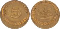 Deutschland 5 Pfennig BRD 5 Pfennig 1950 G 15 % dezentriert -